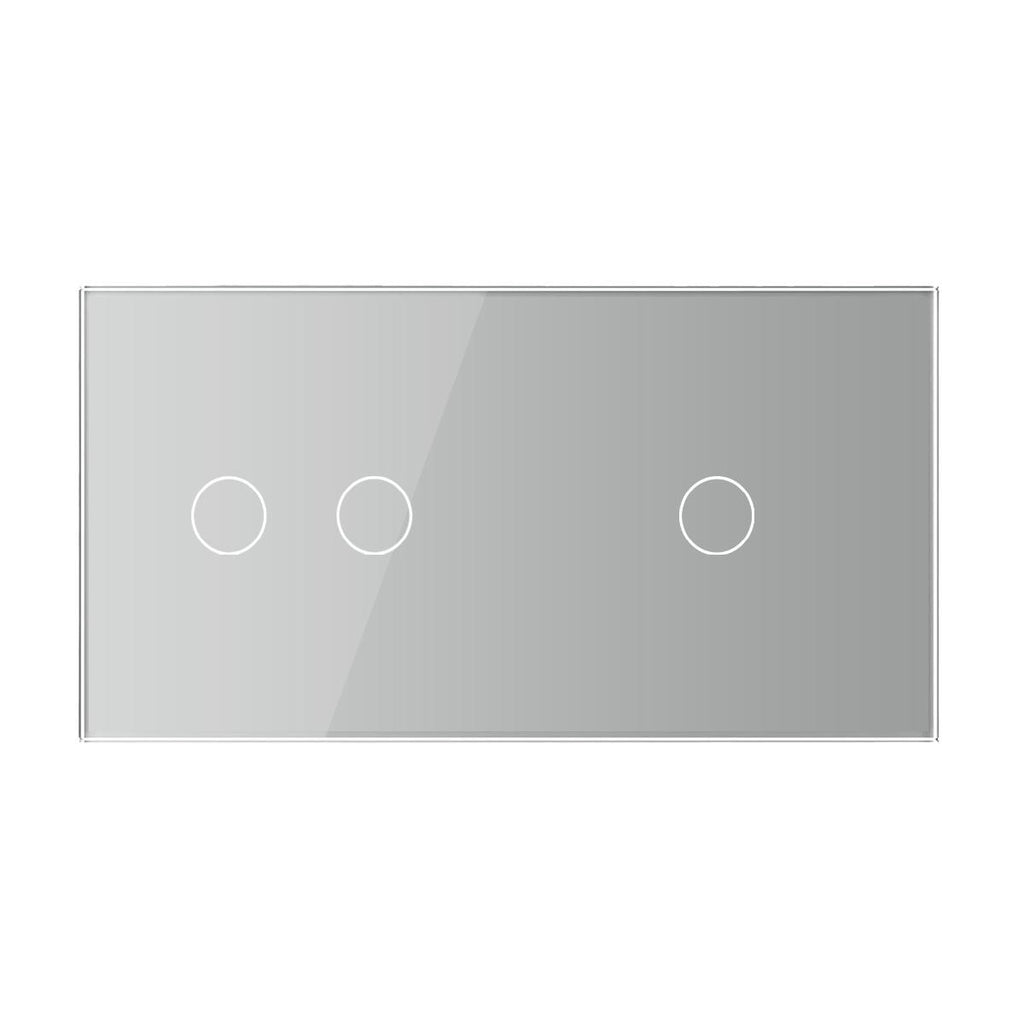Cadre LIVOLO 2 buttons - Cadre en verre blanc pour interrupteurs tactiles