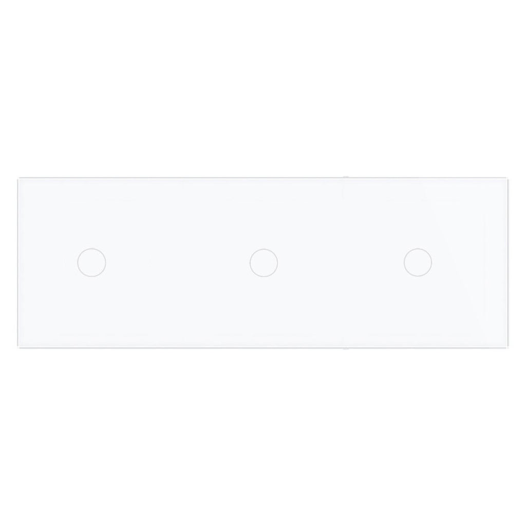 Cadre LIVOLO 2 buttons - Cadre en verre blanc pour interrupteur tactile et module