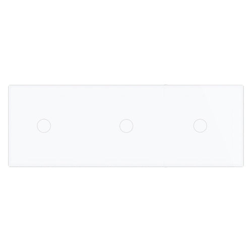 Cadre LIVOLO 2 buttons - Cadre en verre blanc pour interrupteur tactile et module